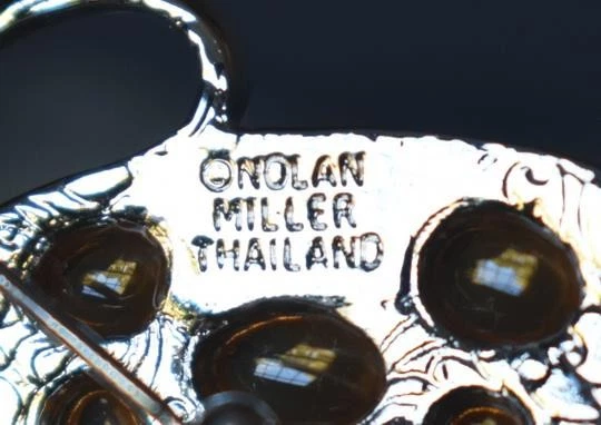 DISEÑADOR NOLAN MILLER GLAMOUR COLL #3 ORO VIDRIO CLR ESTRÁS BROCHE MARIPOSA Foto 3 de 3