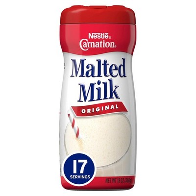 Nestle Carnation Original Malted Milk Powder Mix, 13 OZ 13 Ounce (Pack of 1) 