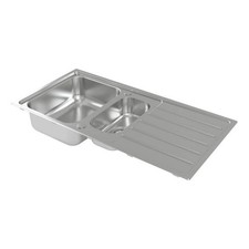Carysil SD150 1.5 Bowl Stainless Steel Inset Kitchen Sink  1001mm x 417mm