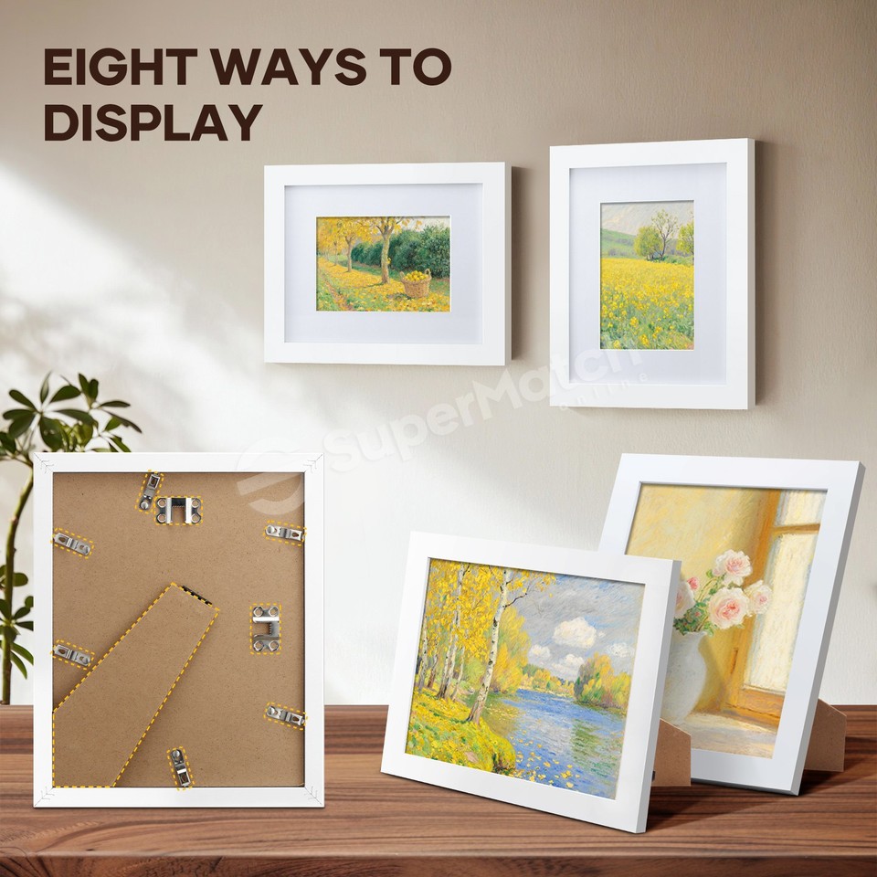 Photo Frames Picture Framing Set Gallery Wall Art Work Display Frame ...