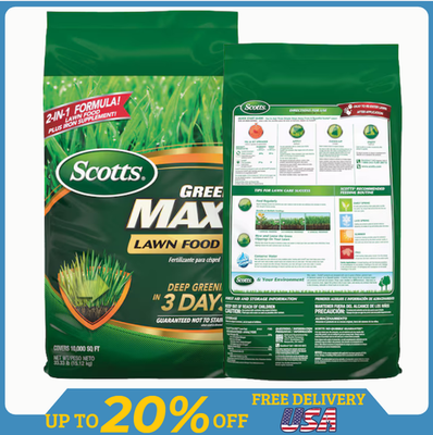 #ad Scotts Green Max Lawn Fertilizer 33.75 lb 10000 sq ft 27 0 2 FREE SHIPPING $55.51