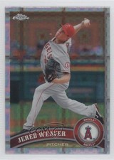 2011 Topps Chrome Retail X-Fractor Jered Weaver #164 0o9