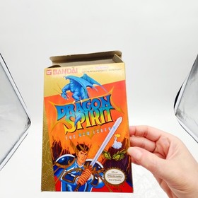 NES DRAGON SPIRIT BOX ONLY Foam Manual   Bag. No Game BANDAI 