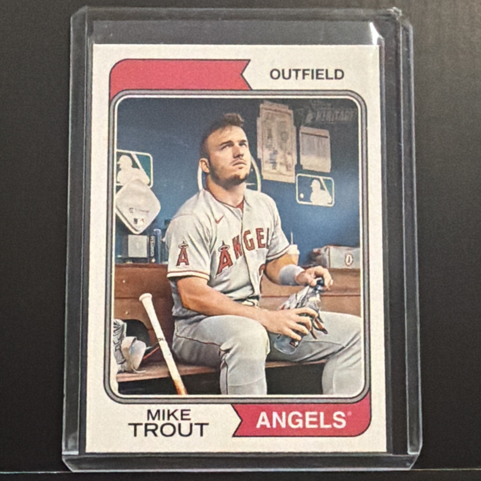 Mike Trout 2023 Topps Heritage - Image Variation #5 Angels HOF