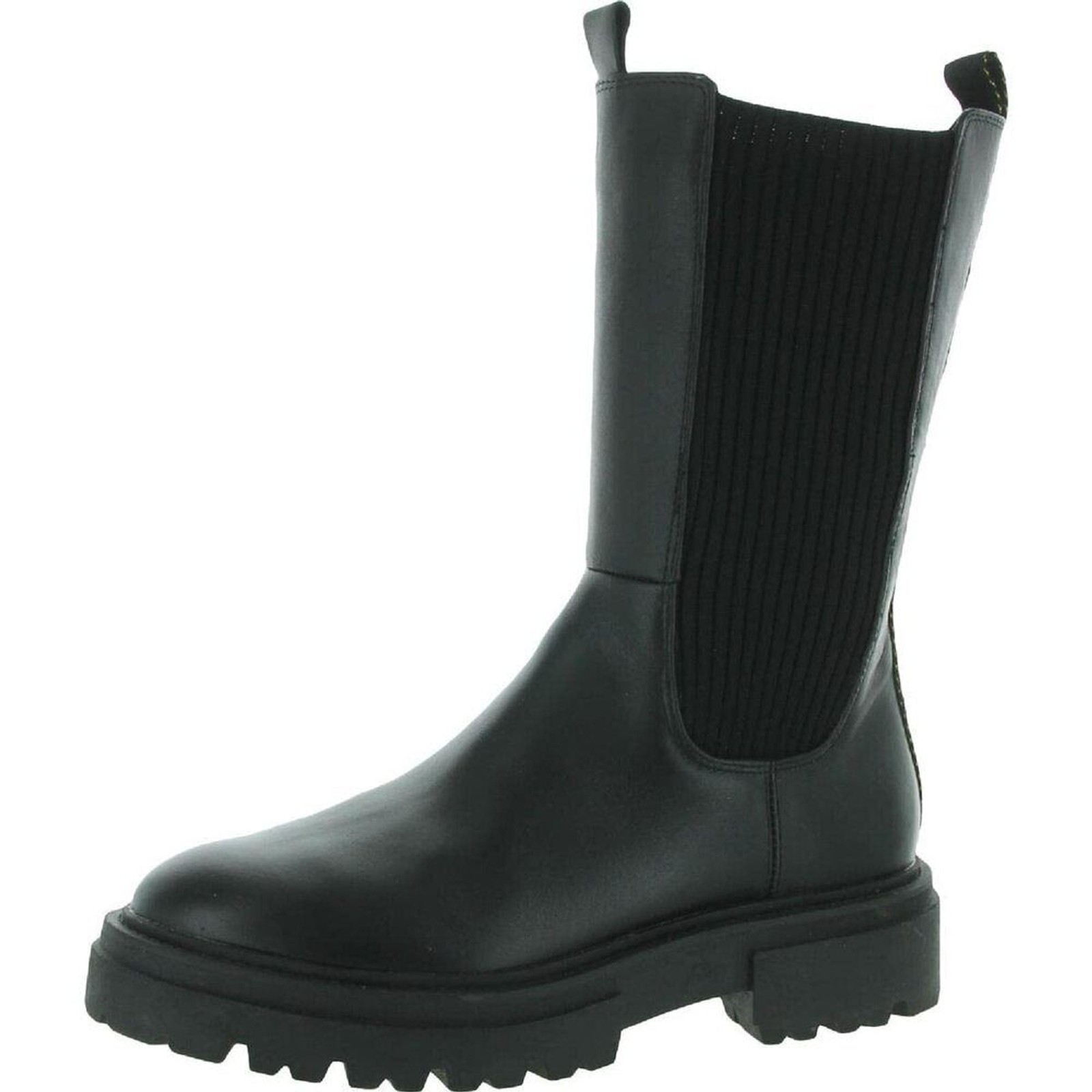 STEVE MADDEN WOMEN'S ARKIN CHELSEA BOOT, BLACK LEATHER, 6.5