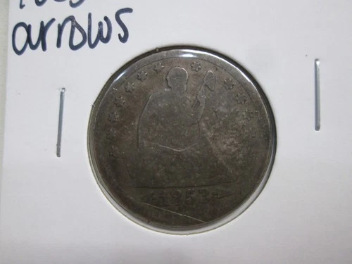 1853 US SEATED LIBERTY QUARTER WITH ARROWS