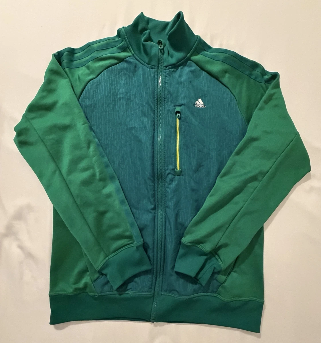 Track Jacket Green Striped Activewear Jackets for Men for Sale