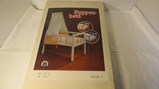 Puppenbett - Himmelbett - Puppenzubehör     Für Puppen - DDR