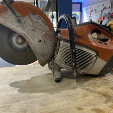 Stihl TS420 Cutquick Cut Off Machine 14in 4.9in Cut Gas Concrete Saw works great