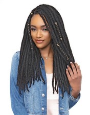 Janet Collection LOC&ROLL 100% 100% Virgin Human Hair Locs 18"