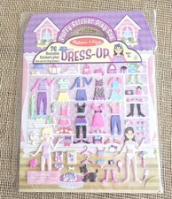 Melissa And Doug Puffy Stickers Dress Up Girls Play Set 76 Reusable Stickers