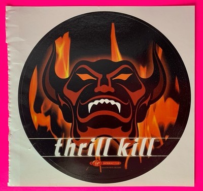 Thrill Kill PlayStation Vintage Lid Sticker Banned Games PSM