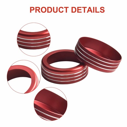 Red Air Conditioner Switch Covers for 2024 For Toyota For Tacoma 4PCS Set - Picture 8 of 12