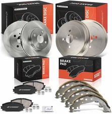 A-Premium Disc Brake Rotor & Pad Brake Drum &Shoe Front & Rear for Toyota Yaris