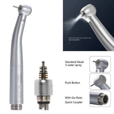 COXO Dental Fiber Optic High Speed Handpiece GW Adec Roto Quick Coupler 6 holes
