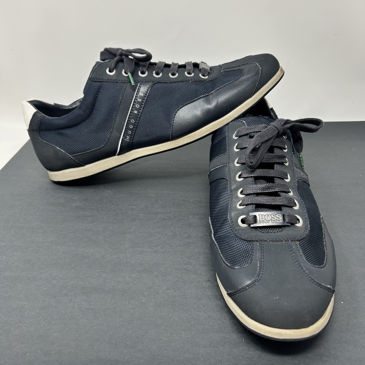 Hugo Boss Lighter 50388431 Blue Casual Sneakers Shoes Lace up Mens