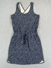 Patagonia Dress Womens Small Blue Geometric Tank Sundress Drawstring Pockets