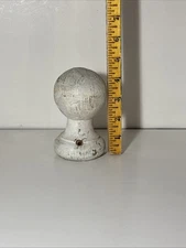 Antique Wood Turned Newel Post Finial Topper Architectural Wood Salvage