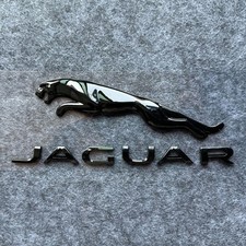 Glossy Black Badge Rear Trunk Emblem Fits for Jaguar UK