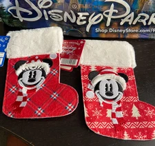 Disney Parks Mickey & Minnie Mouse Mini Stocking Christmas Holiday Treats 2024