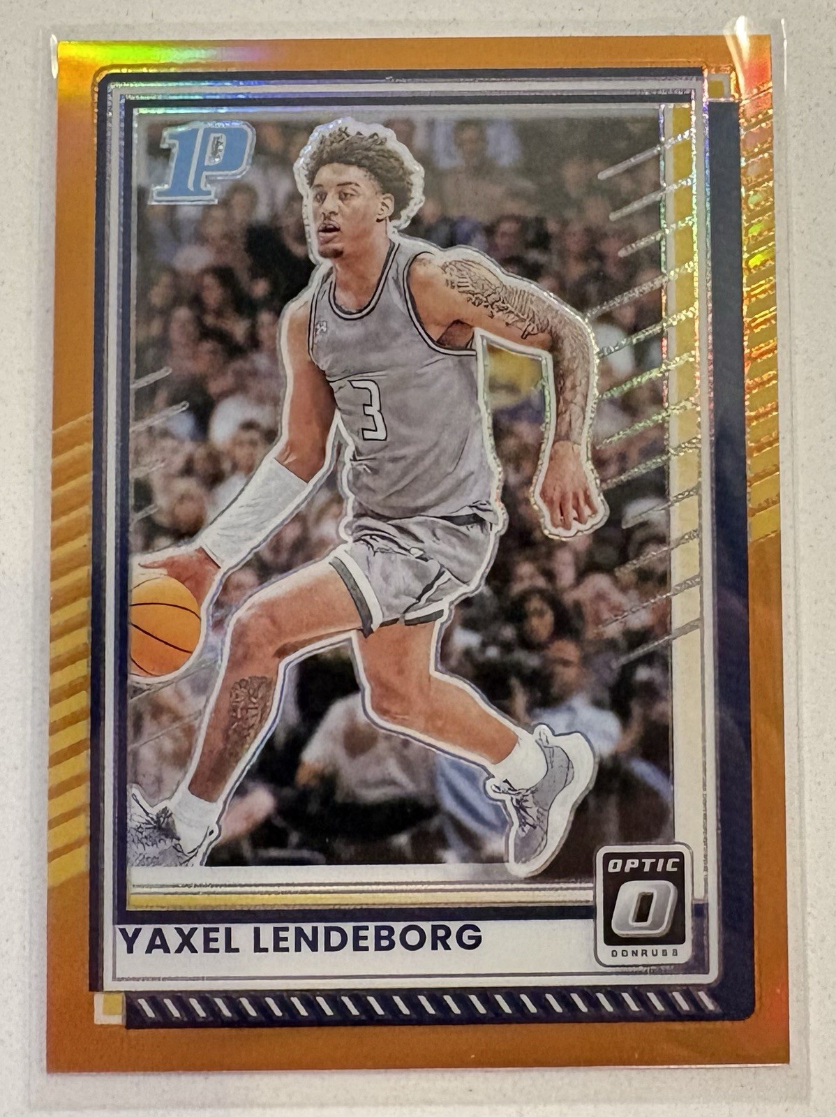 2025-26 Panini Donruss Basketball Yaxel Lindeborg #75 Orange Optic 156/175