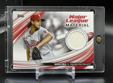 Aaron Nola 2023 Topps Series 1  Major League Material Game Used Memorabilia