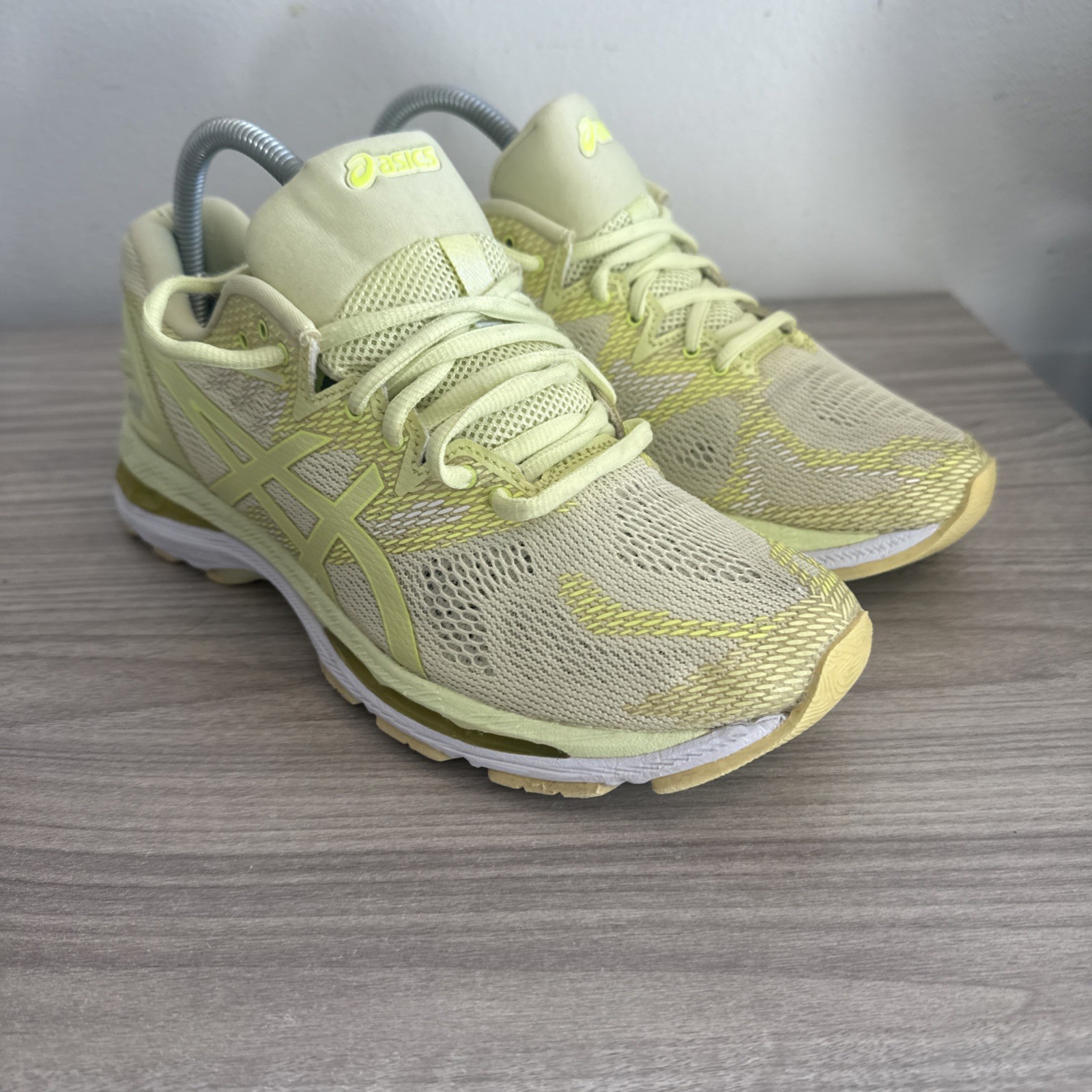 ASICS Gel Nimbus 20  T850N Womens Size 9 Yellow Running Shoes Sneakers image 5