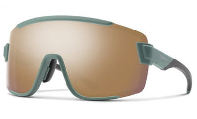 NEW Smith Wildcat Sunglasses-Matte Alpine Green-Chromapop Rose Gold Mirror+Clear