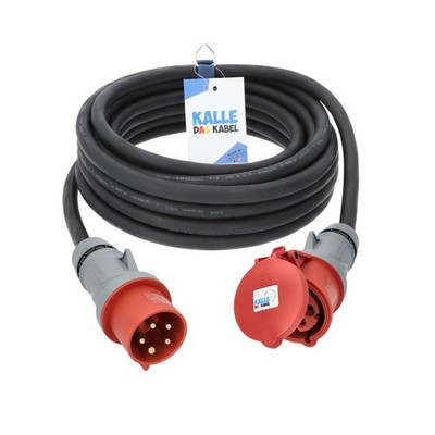 CEE Verlängerung H07RN-F 5G 400V 32A Starkstromkabel Kraftstrom KALLE DAS KABEL