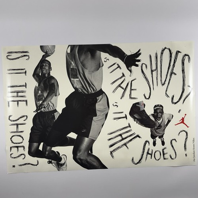 #ad #ad Vintage NITF Michael Jordan Spike Lee Air Jordan Poster 24x36 Is It The Shoes? $156.99