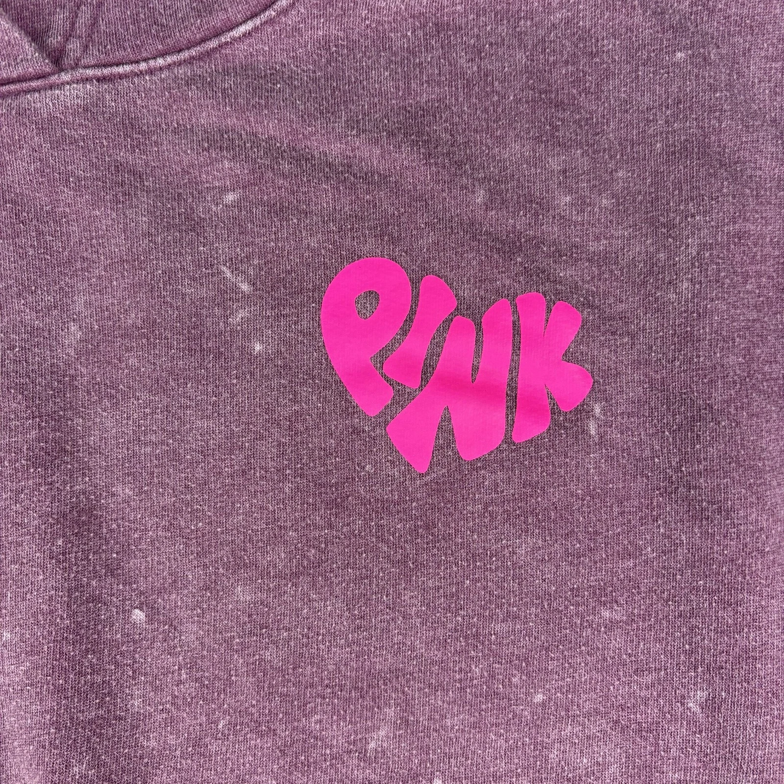 UNDERCOVER ROSA Victoria's Secret Felpa con Cappuccio Donna XL Crop Pullover Felpa Cuore