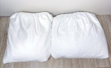 Boll Branch Full Double 100 Organic Cotton Fitted Sheet White SET OF 2