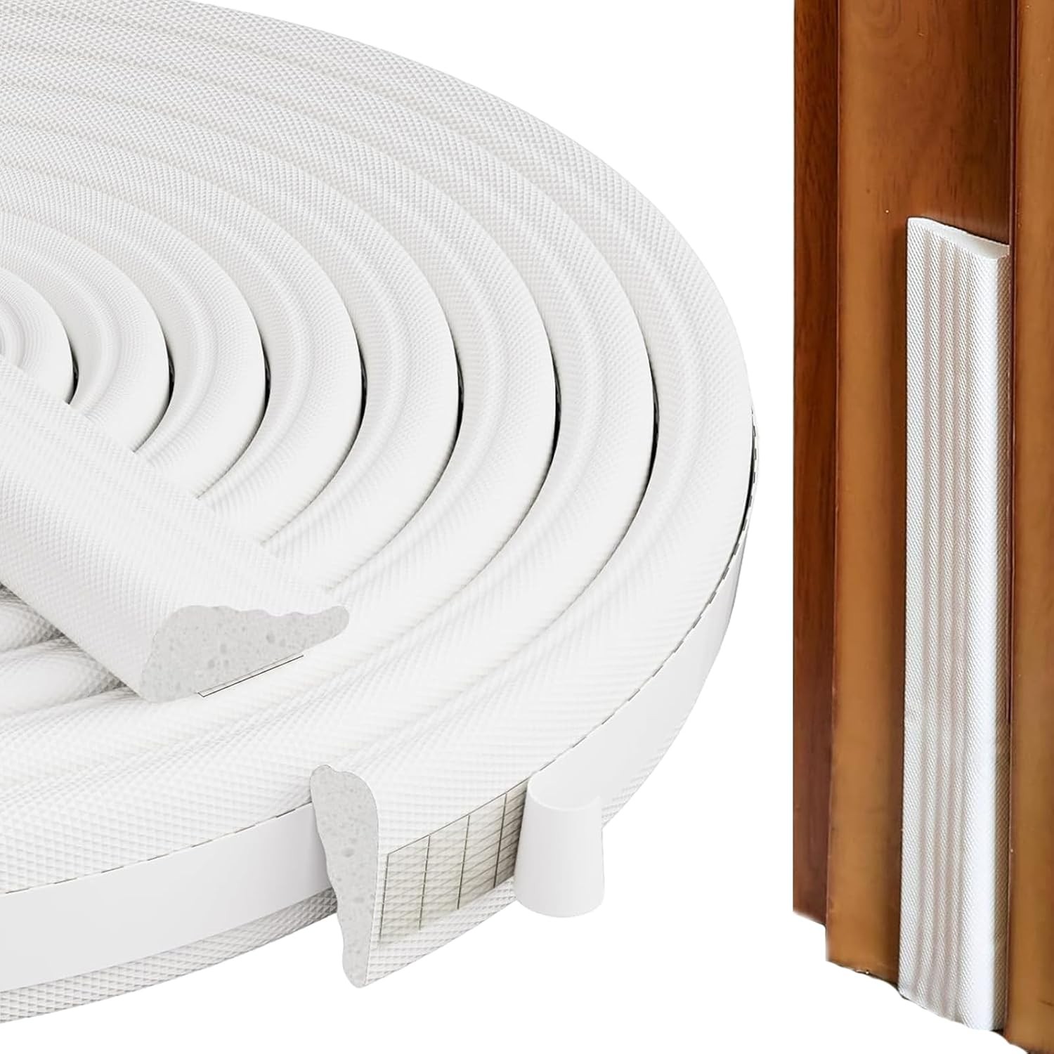 6m Draft Excluder for Doors and Windows,Wedge-Shape Weather Seal Strip,Draught