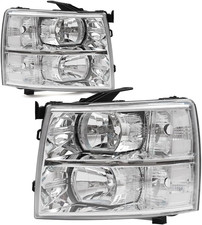 Headlights Set for Chevy Silverado 2007-2013 Silverado 2500 HD 3500 2007-2014