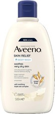 Aveeno Skin Relief Body Wash Soothes Very Dry Skin 500ML UK