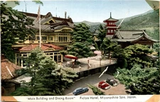 Fujiya Hotel, Miyanoshita Spa, Japan, G. T. Sun Postcard