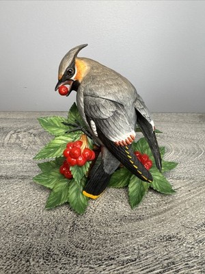 Lenox 1998 Bohemian Waxwing Bird Figurine Handcrafted In China with BOX