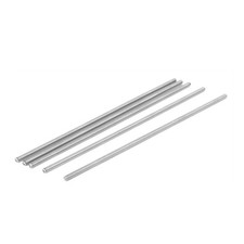5pcs M4 x 150mm 304 Stainless Steel Fully Threaded Rod Bar Studs Silver Tone