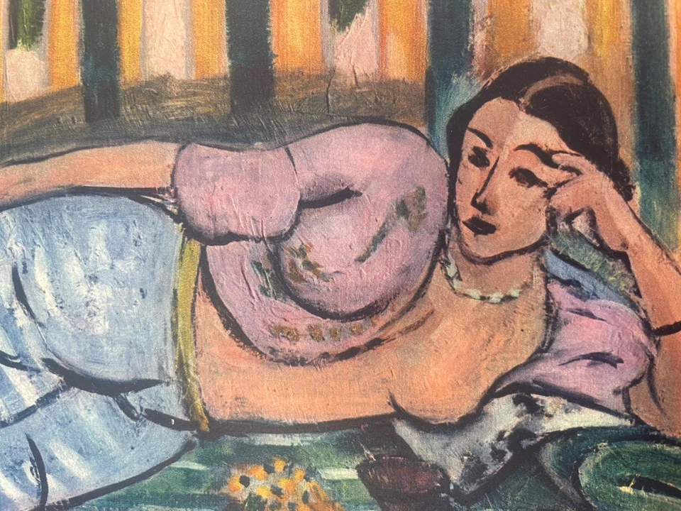 Matisse Henri Original Vintage o/s Lithograpth Woman Girl 1930 's French X1 - Image 2 of 4