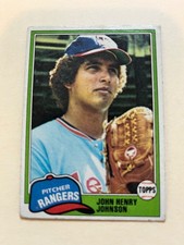 1981 Topps Texas Rangers John Henry Johnson