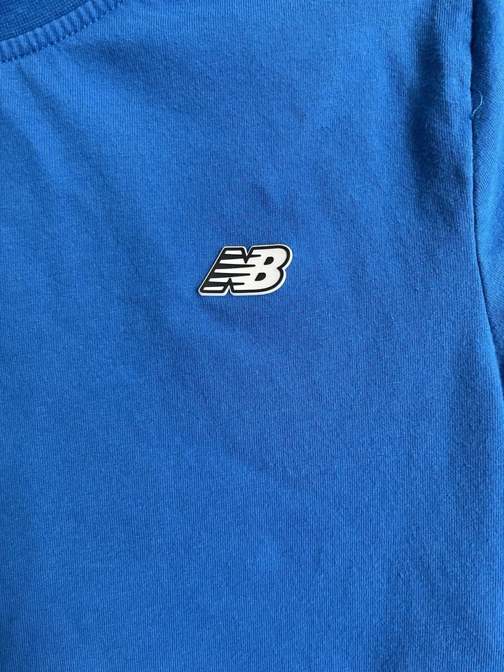 Camiseta New Balance Niños Manga Corta Talla M 10/12 Azul Foto 3 de 4