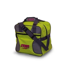 STORM 1 BALL SOLO TOTE SINGLE BALL BOWLING BAG - LIME/GREY