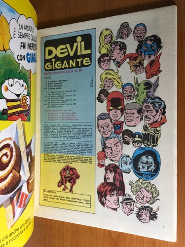 Devil Gigante 38 Cronologica Corno Alta Gradazione Marvel Comics Daredevil 1980 - Foto 4 di 12