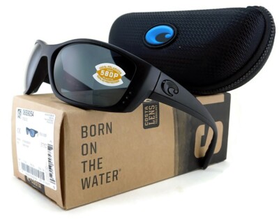 New Costa Del Mar FISCH Polarized Sunglasses | Blackout / 580P Gray Lens