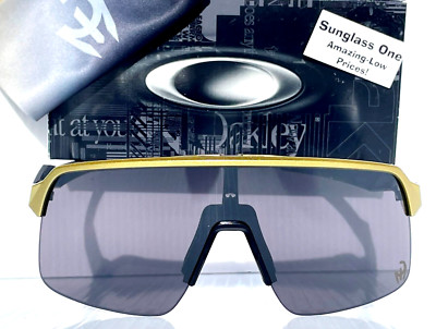 NEW Oakley SUTRO LITE Olympic Gold PRIZM Black Lens Sunglass 9463-47 Mahomes