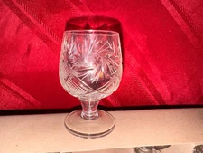 Neman Hand Cut Crystal Glasses Russian Shot Glasses Snifter Cognac Set of 5 New