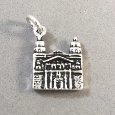 925 Sterling Silver 3-D HEARST CASTLE CHARM San Simeon CA Coast Park NEW TW47