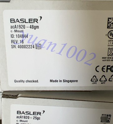 1PCS NEW Basler acA1920-48gm Industrial camera Fast delivery Free shipping