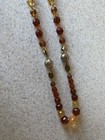 VINTAGE SIGNED MONET AMBER & GOLD AURORA BOREALIS WITH GOLDTONE FILIGREE BEADS — photo 3