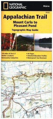 Appalachian Trail: Mount Carlo to Pleasant Pond Map [Maine] | englisch
